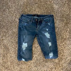 super skinny ripped Hollister jeans